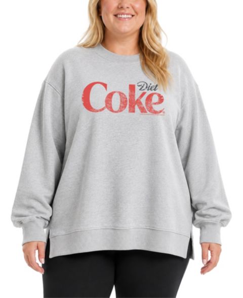 Женская толстовка Hybrid Apparel Plus Size Graphic Oversized Sweatshirt, цвет: Меланжевый