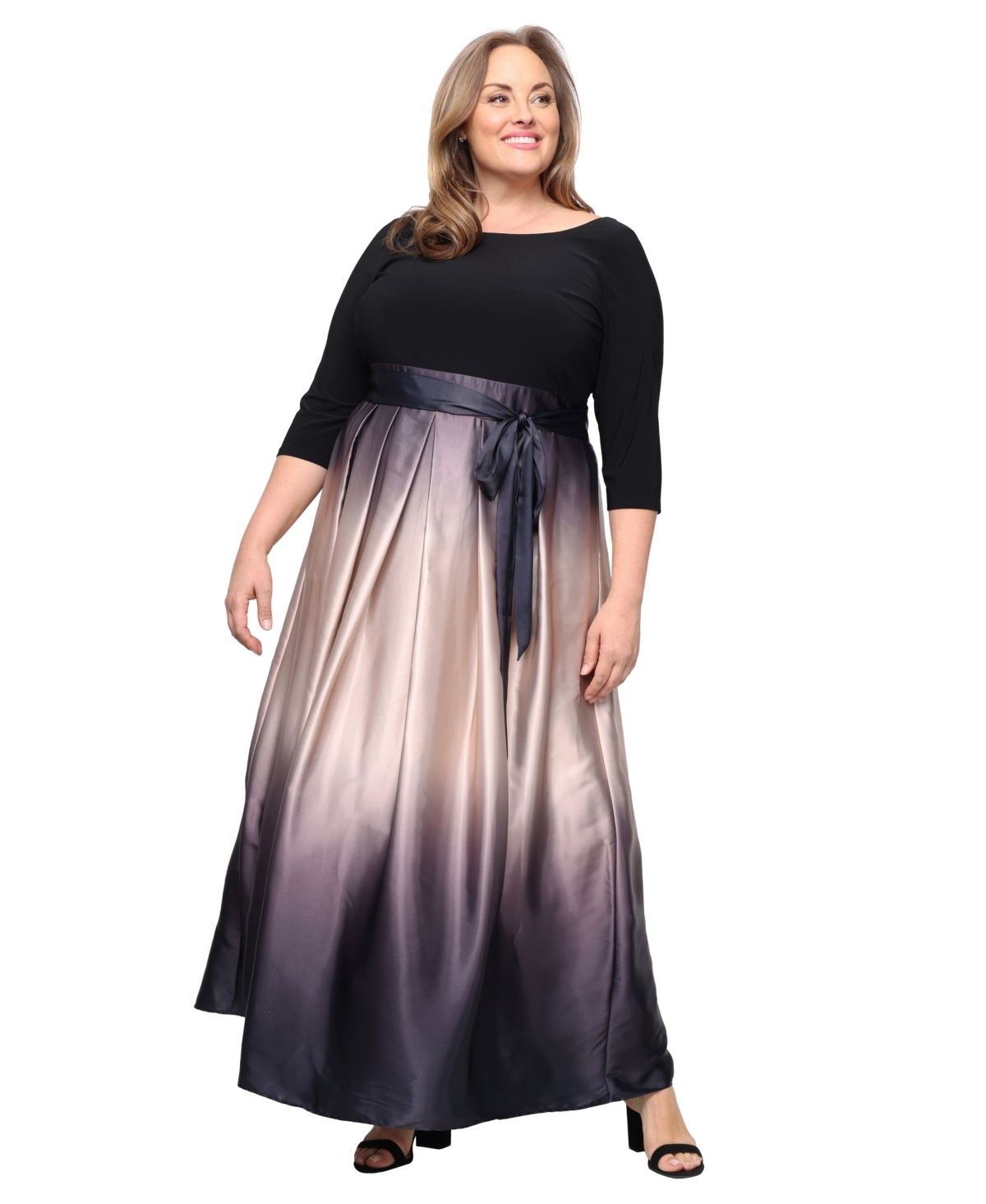 Sl Fashions Plus Ombre Ballgown