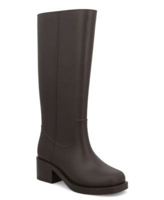 Women's Wellington Rain Square Toe Tall Boots