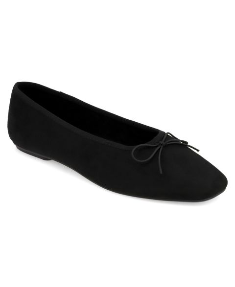 Женские балетки MIA Tinna Bow Ballet Slip-On Flats, цвет: Чёрный