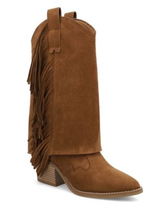 Women's Cordell Fringe Pointed Toe Block Heel Boots