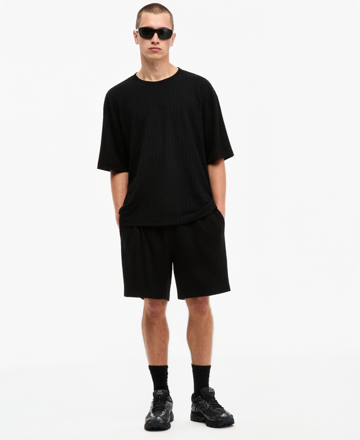 Mode of One Men's Cable-Knit Pull-On Shorts, 7" Inseam, Macy's Exclusive