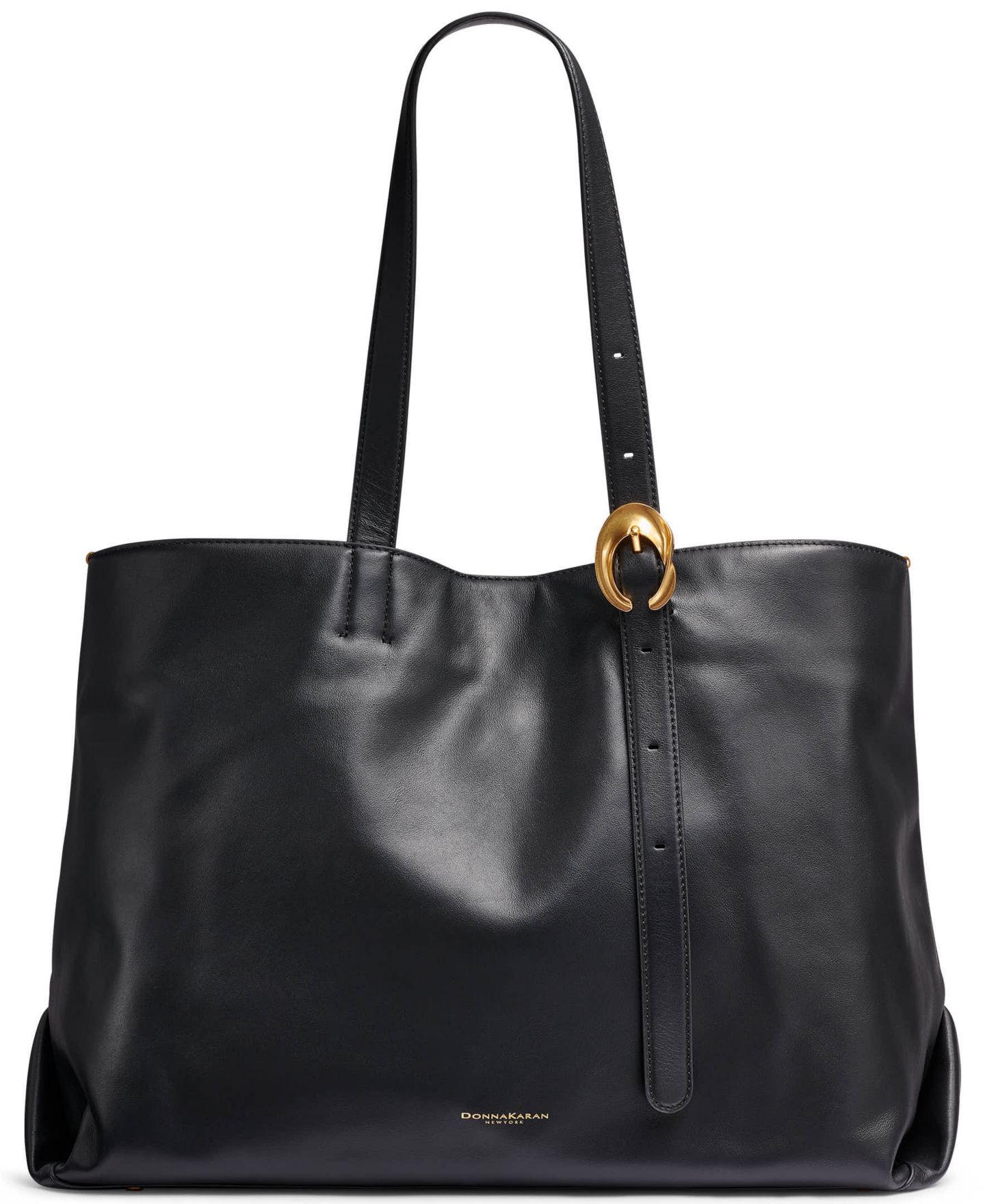 Женская сумка Donna Karan New York Brocaide Extra-Large Tote Handbag, цвет: Чёрный / Золотой — фото 1
