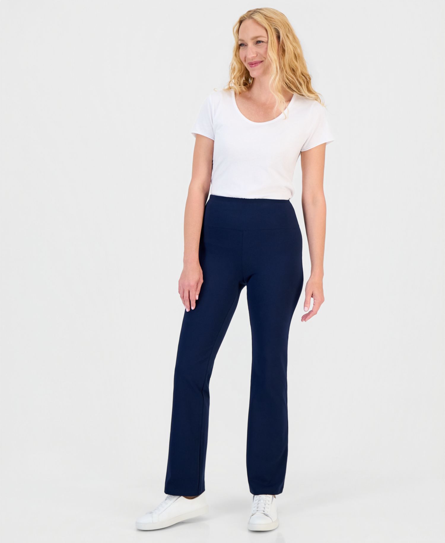 Plus Size High-Rise Bootcut Leggings