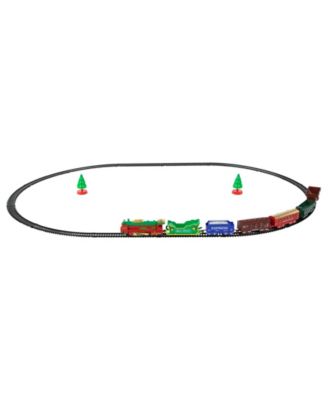 Battery Operated 23-Piece Lighted and Animated Classic Christmas Train Set
