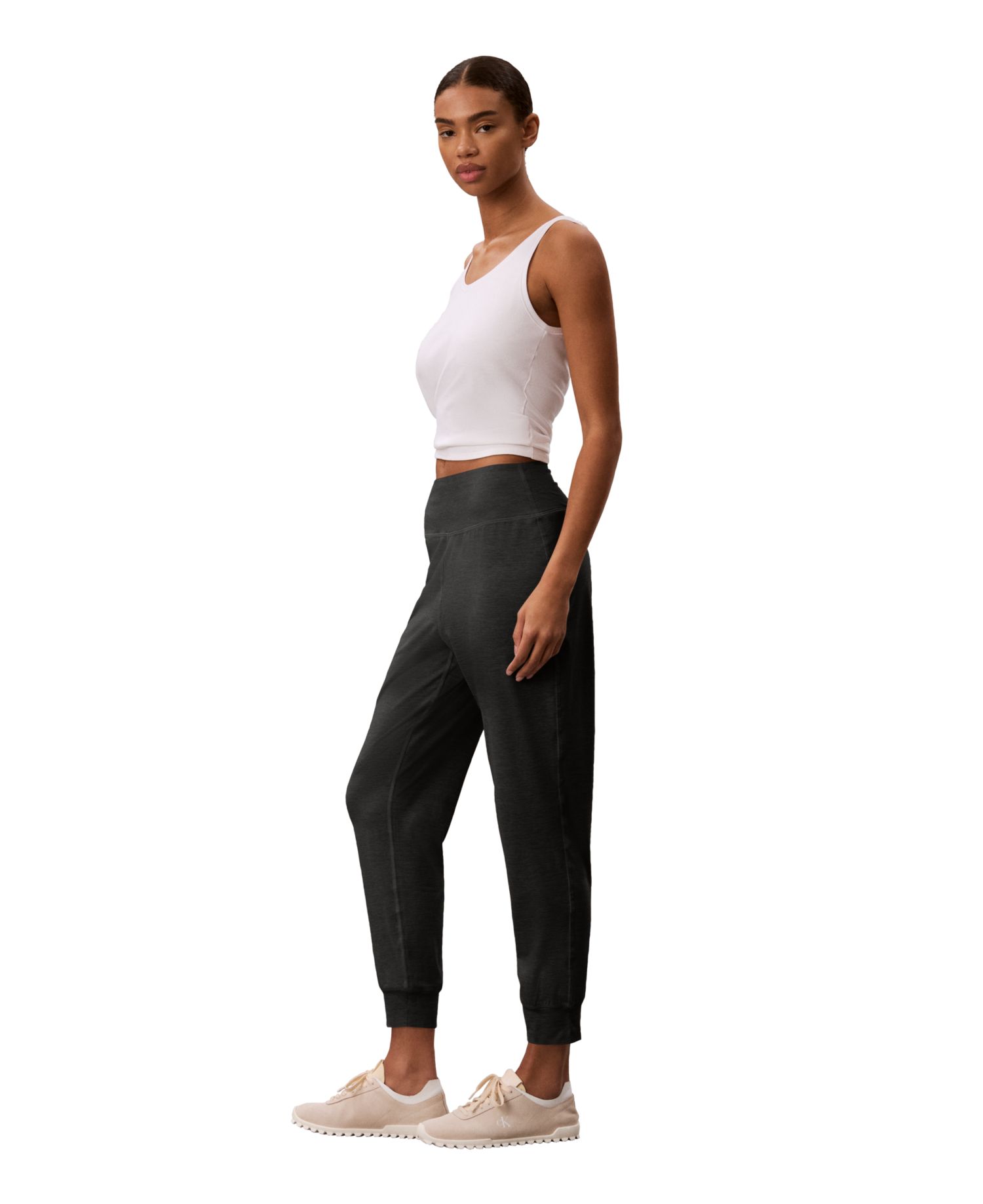 Women's Soft Melange Pull-On Ankle-Length Joggers