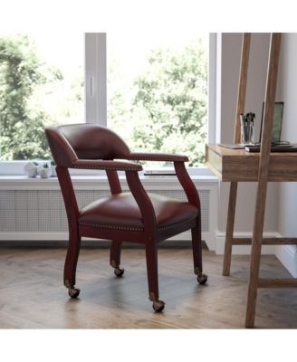 Conference Chair with Accent Nail Trim and Casters