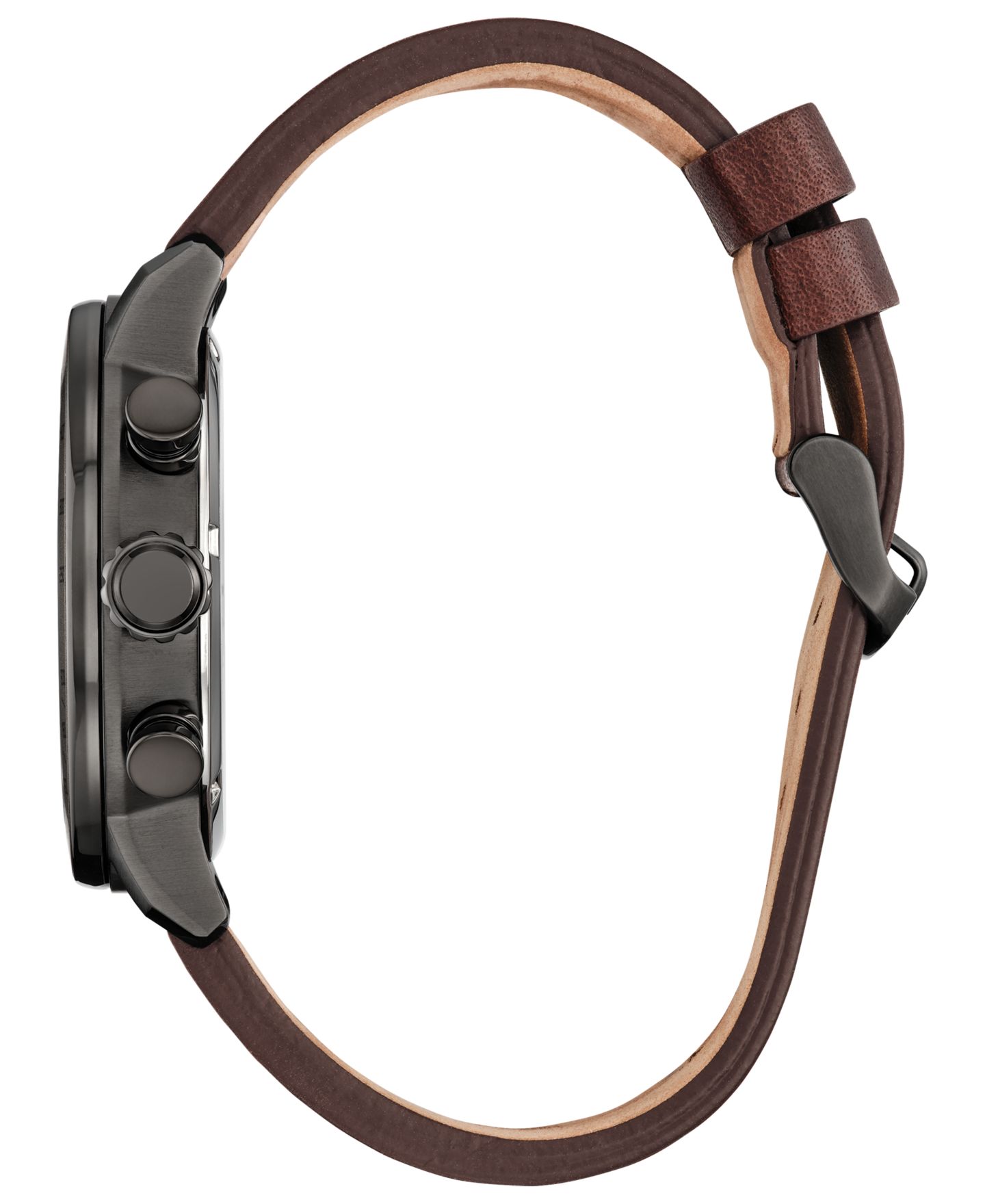 Мужские часы Citizen Mandalorian Brown Leather Strap Watch 44mm — фото 2