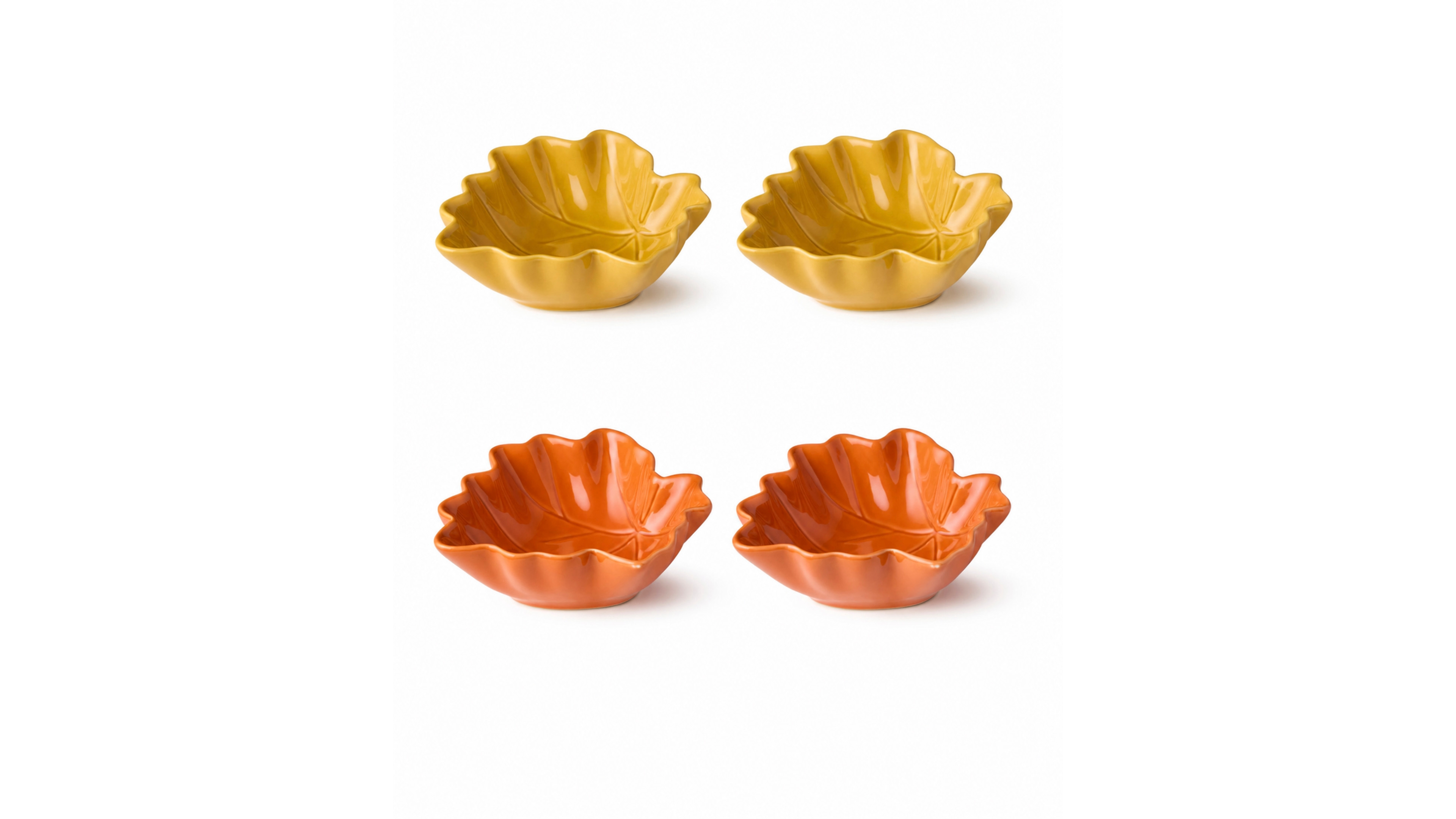 Certified International Autumn Meadows 10 oz. Leaf Bowls, Set of 4