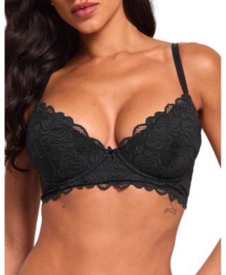 Laurelyne Push-Up Plunge Longline Bra