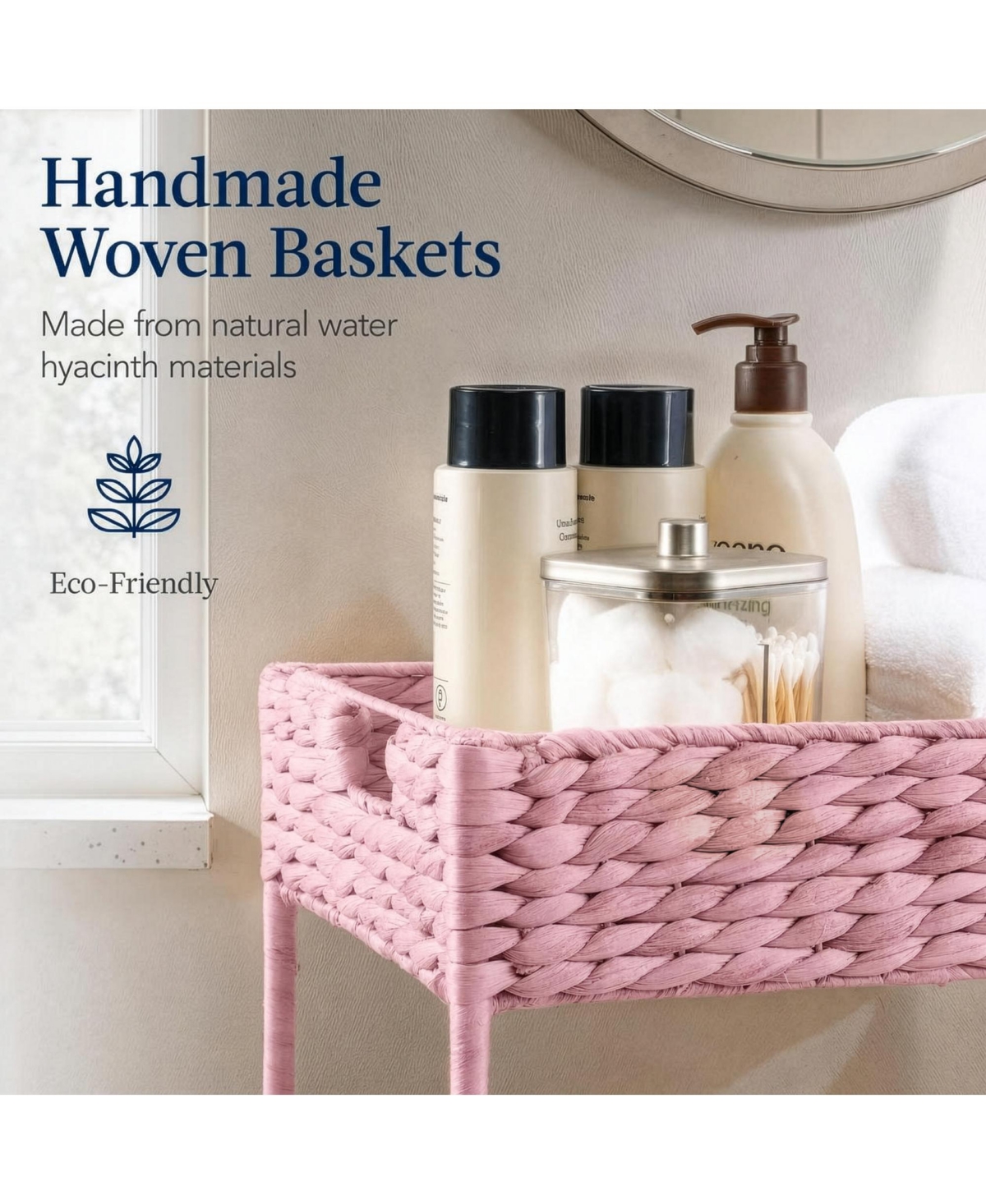 Best Choice Products 3-Tier Water Hyacinth Rolling Utility Cart w/ Weaved Baskets