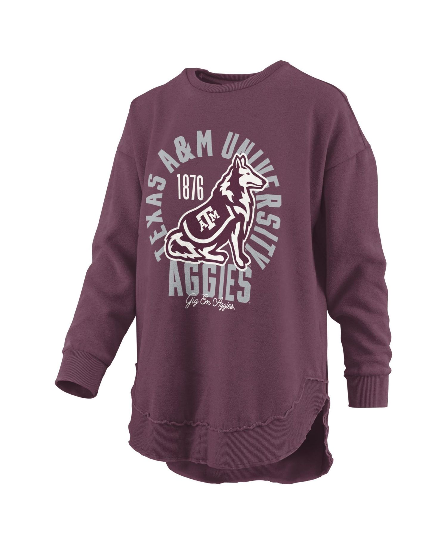 Women's Texas A&M Aggies Blitz Graphic Fleece-Lined Crewneck Sweatshirt