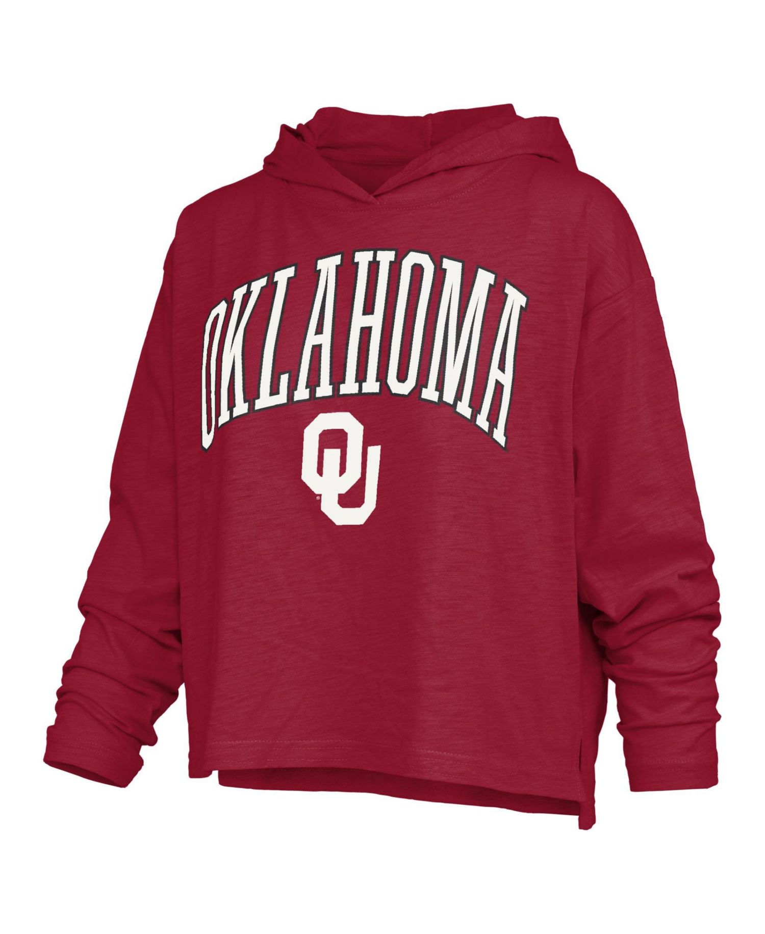 Women's Oklahoma Sooners Nelson Hooded Slub Long-Sleeve T-Shirt