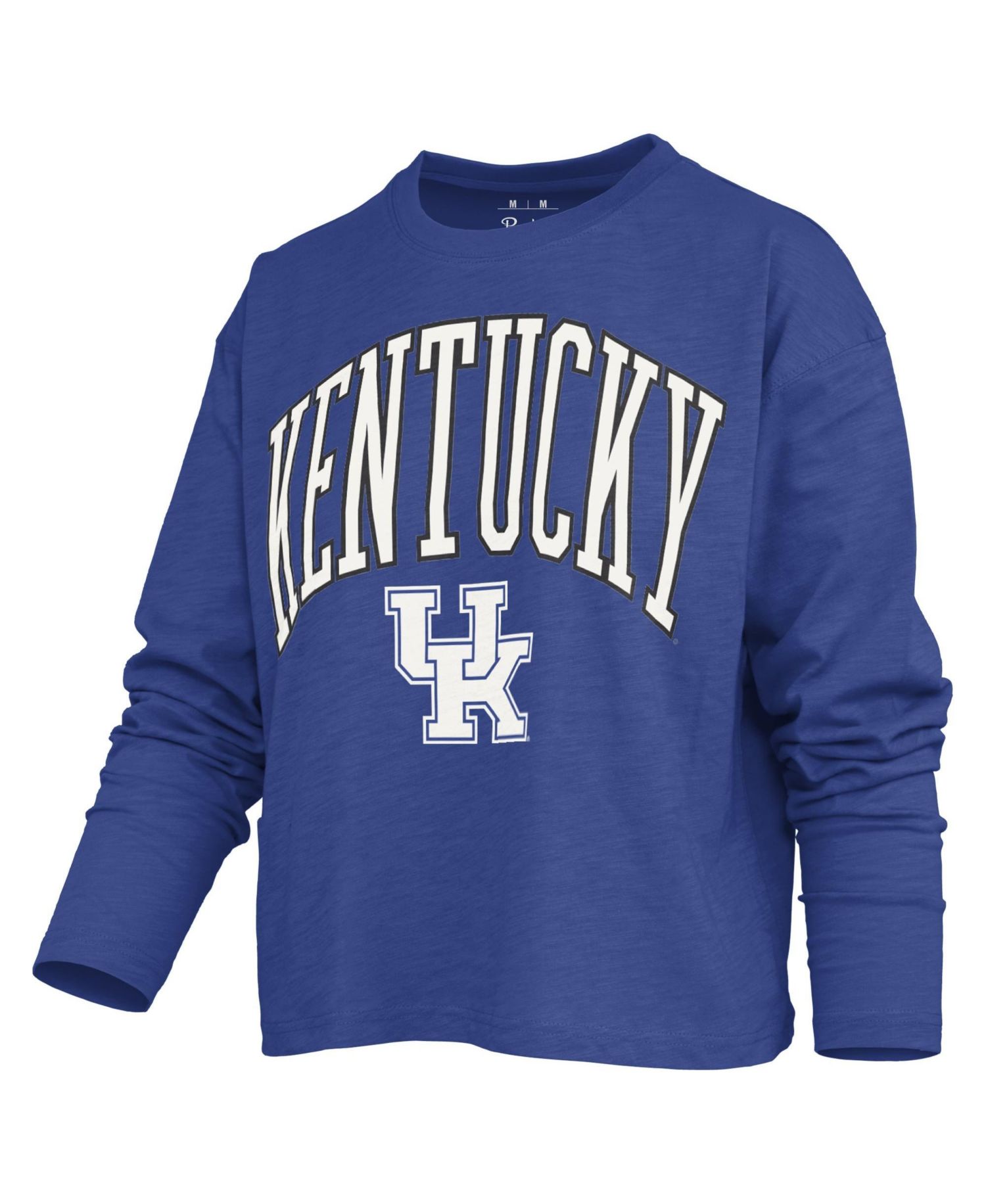 Women's Motley Long-Sleeve Boxy-Fit Burnout Crewneck T-Shirt