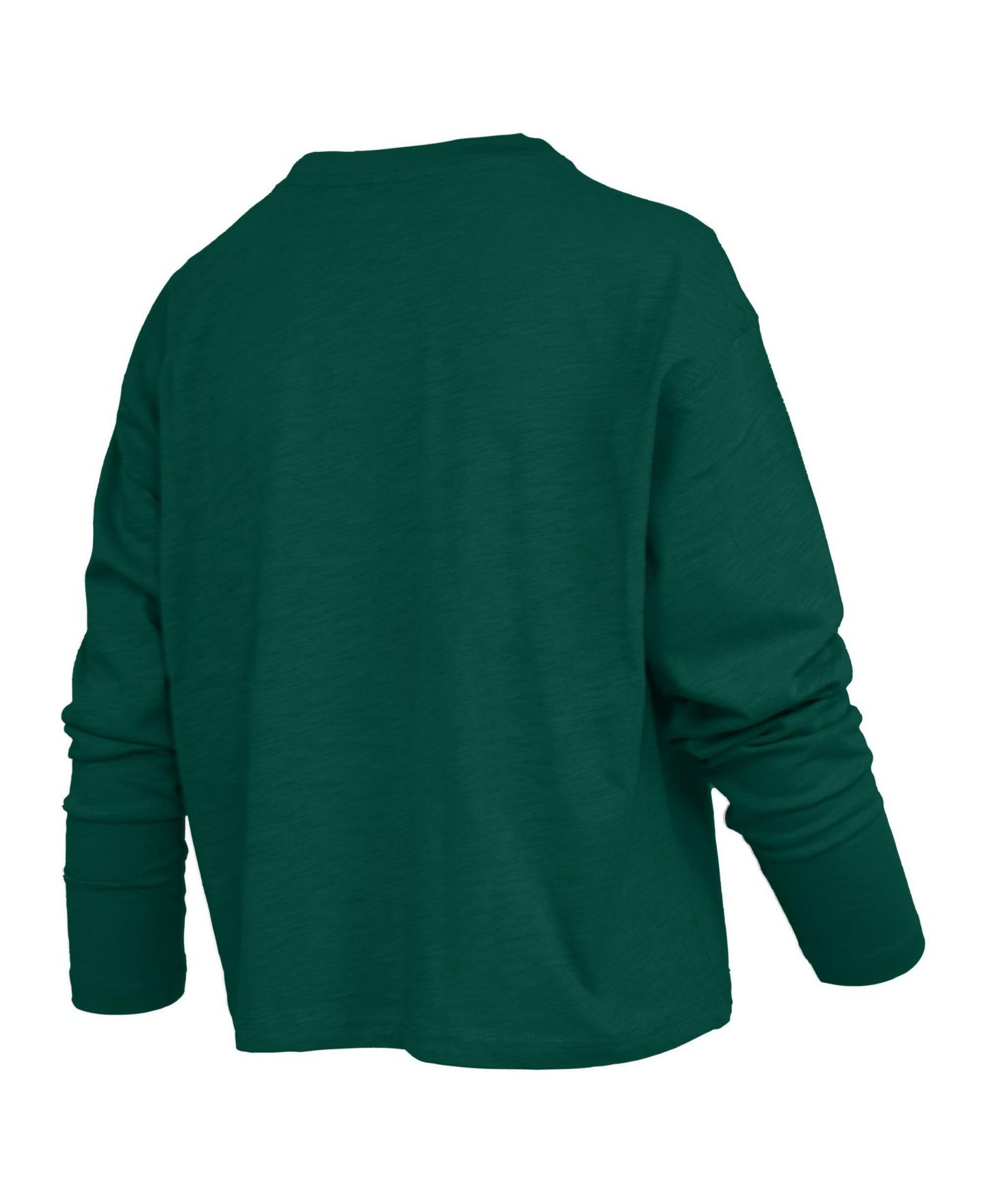 Женская футболка Pressbox Michigan State Spartans Motley Long-Sleeve Dropped-Shoulders Boxy-Fit — фото 3