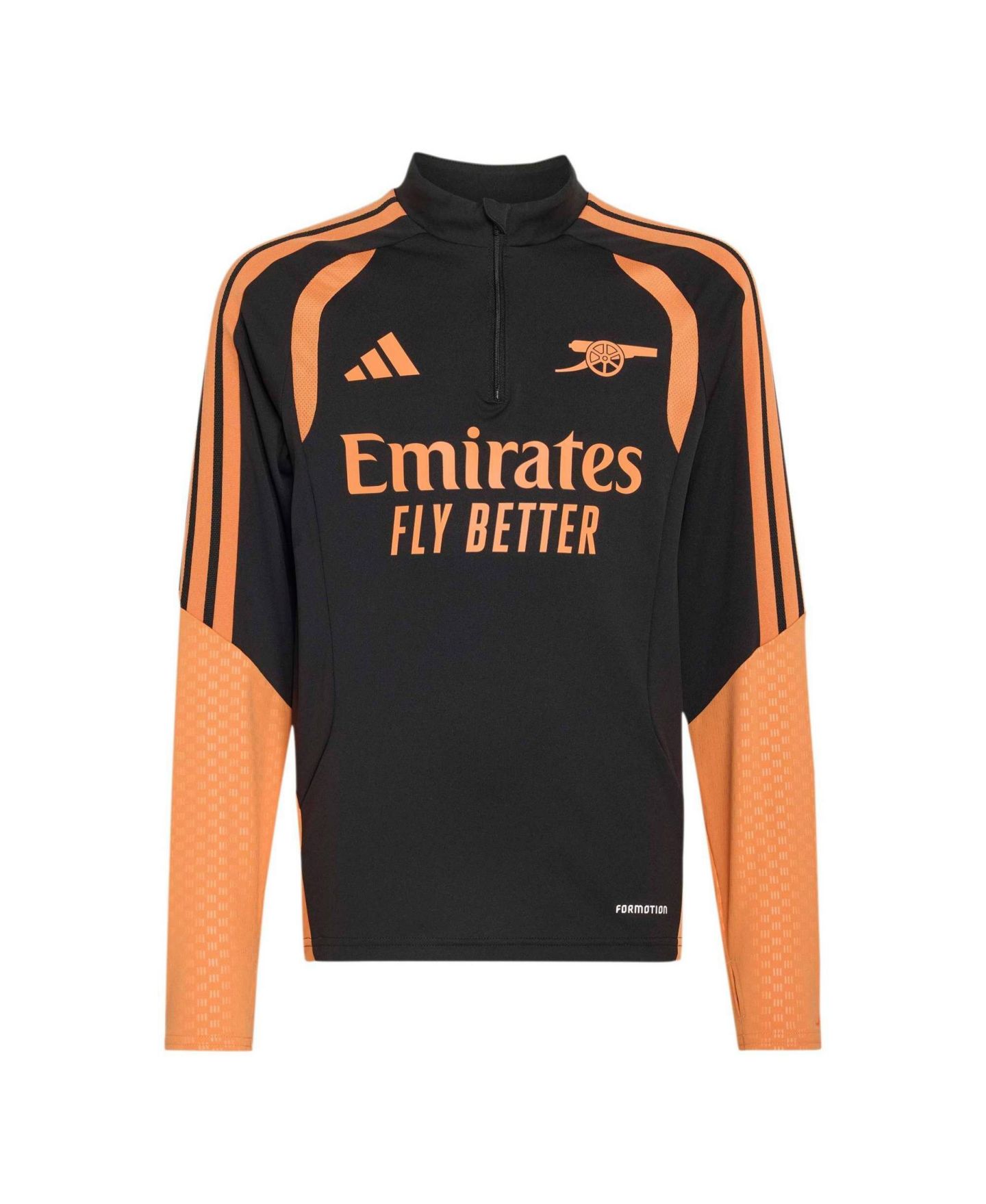 Детская тренировочная кофта adidas Tiro Arsenal FC с воротником-стойкой на молнии до груди — фото 8