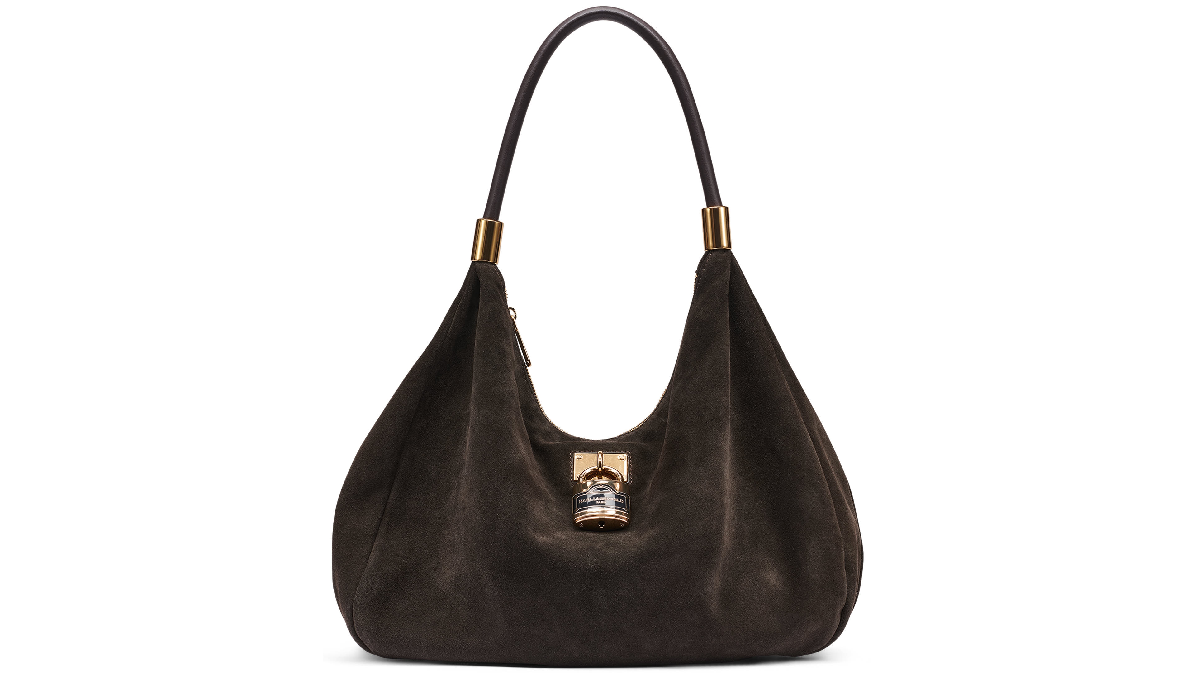 Karl Lagerfeld Paris Maelynn Leather Large Hobo Handbag