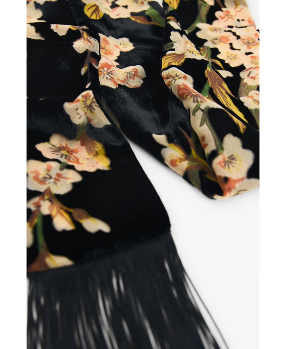 Desigual Women's Floral Fringe Scarf