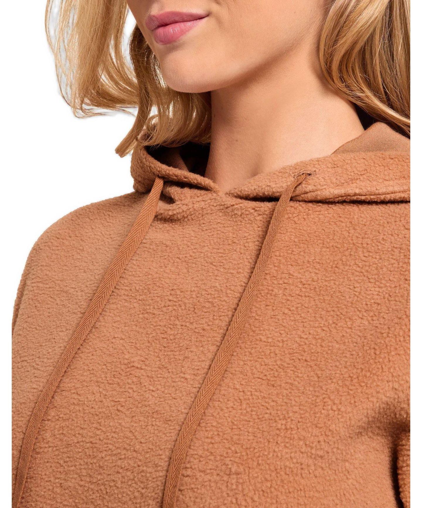 Женский комплект Adore Me Davinia Fleece Matching Hoodie and Jogger Set, 2-Piece Set, цвет: Тёмный бежевый — фото 2