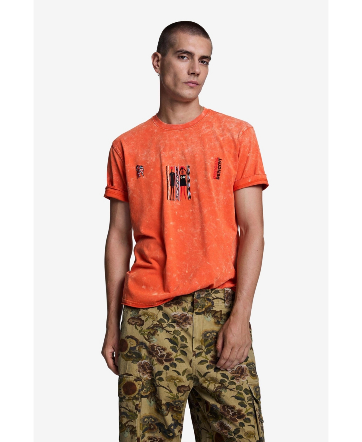Desigual Men's Camouflage Cargo Pants