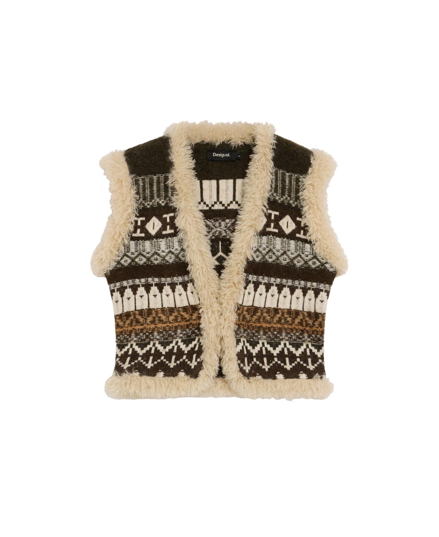 Women's Printed jacquard knit vest
