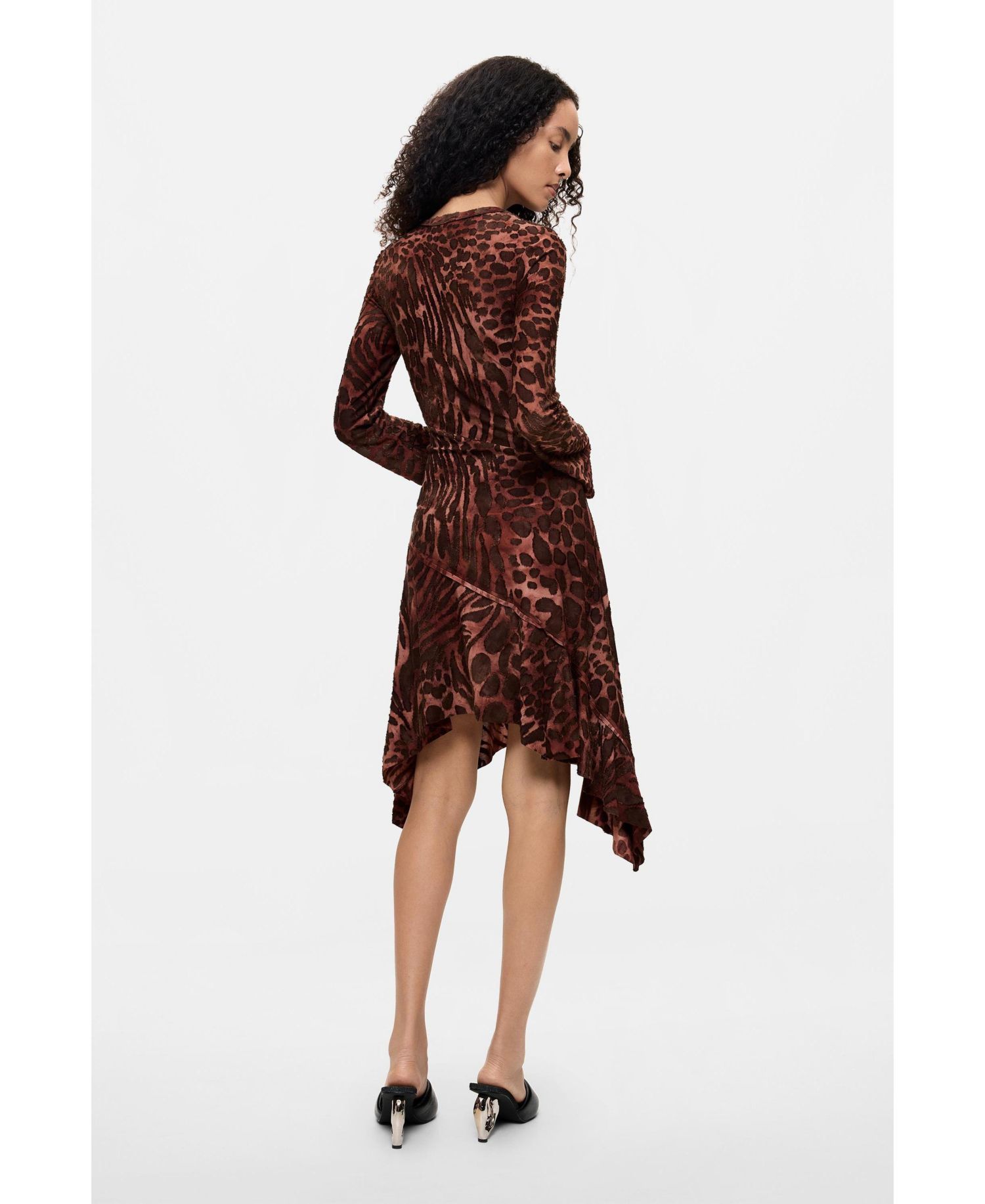 Women's Flocked short dress
