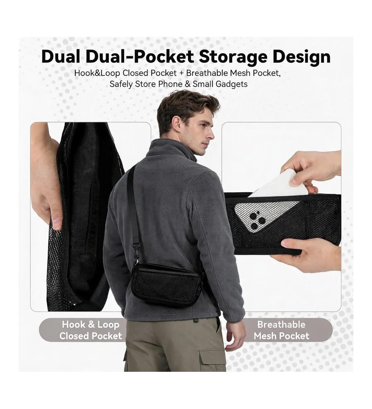 Aofar Portable Collapsible Stool Folding Chair Pocket Foldable Side Mesh