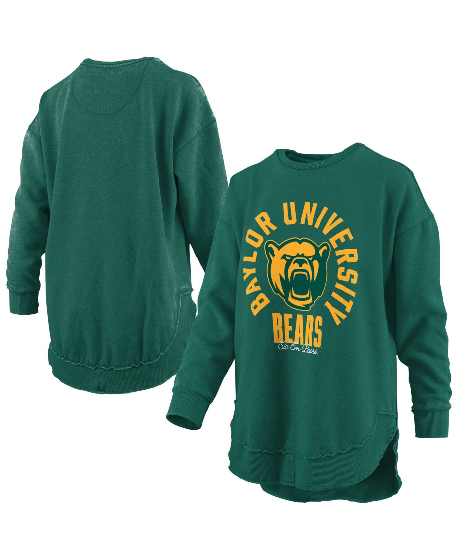 Women's Baylor Bears Blitz Fleece-Lined Graphic Crewneck Sweatshirt