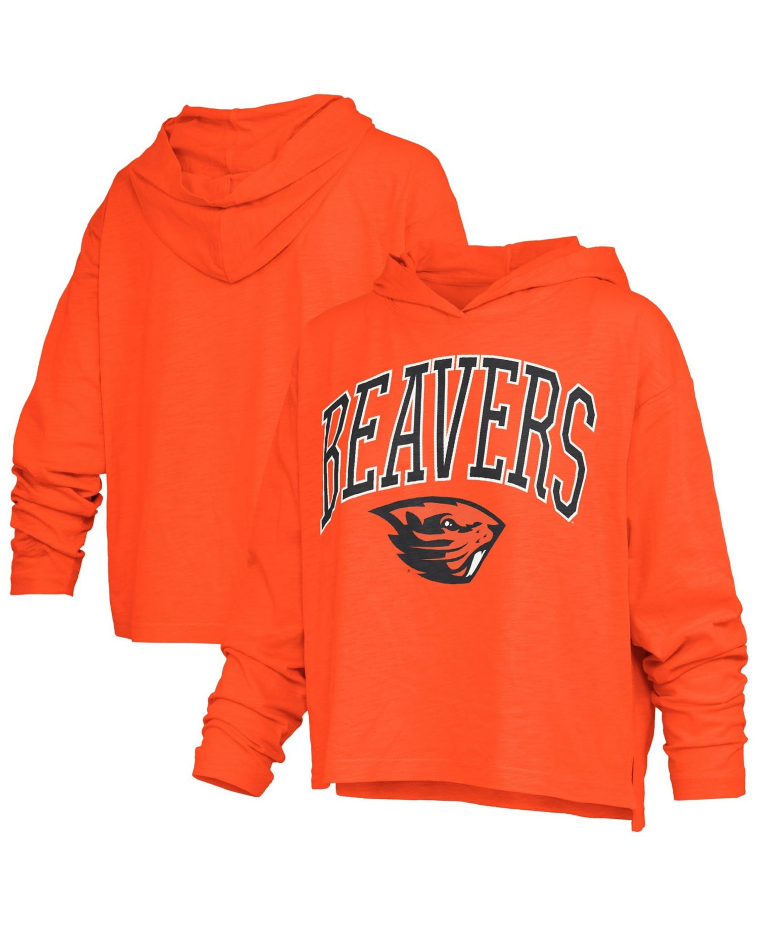 Women's Nelson Oregon State Beavers Hooded Long Sleeve Slub T-Shirt