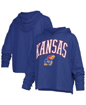 Women's Kansas Jayhawks Nelson Long Sleeve Hooded Slub T-Shirt