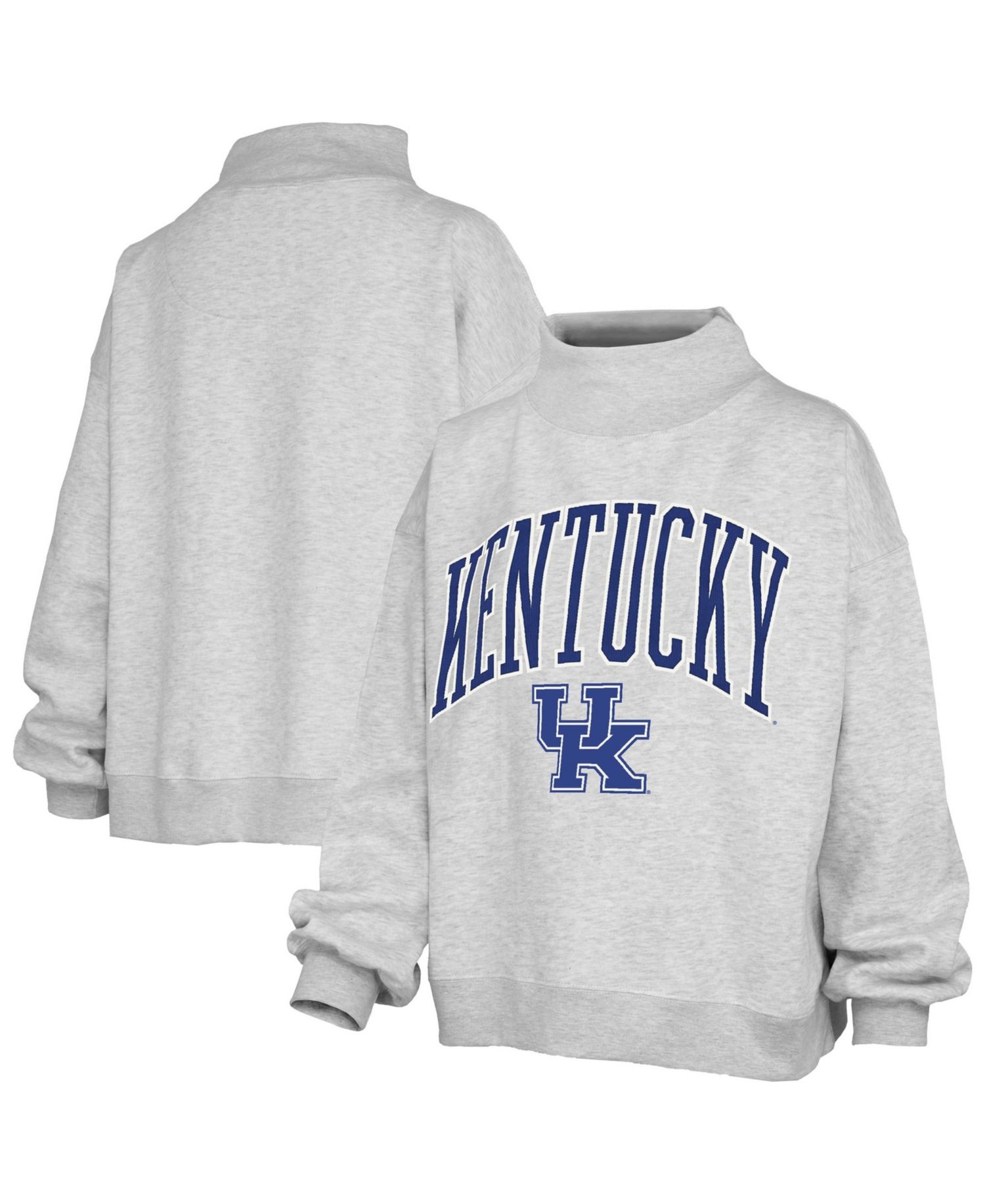 Women's Nelson Texture Lingo Kentucky Wildcats Oversized Mock Neck Fleece Sweatshirt