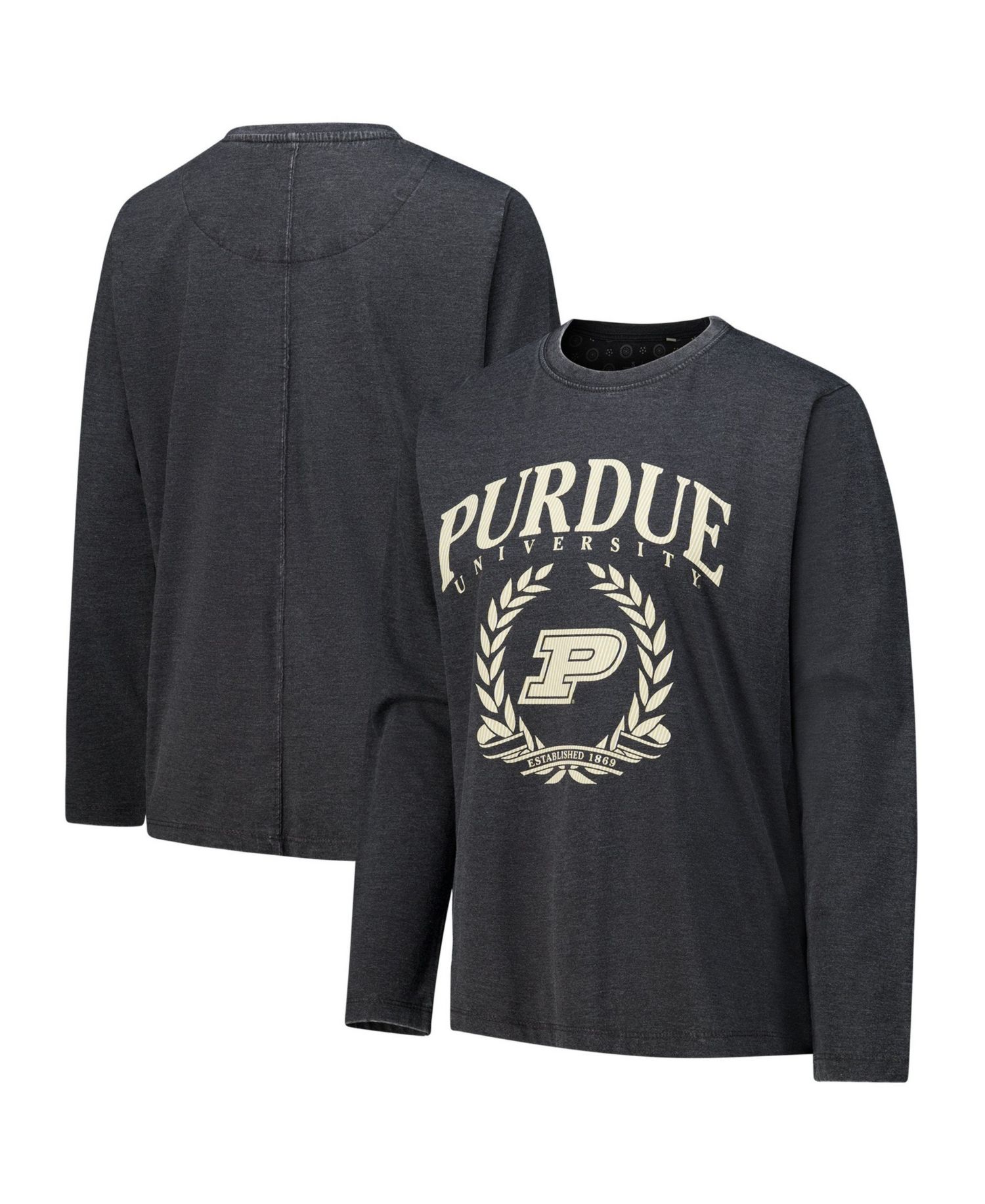 Women's Purdue Boilermakers Chandler Vintage-Washed Long-Sleeve T-Shirt