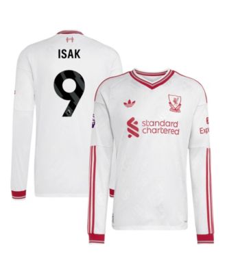 Men's Alexander Isak 2026/27 Away On-Field Authentic Long-Sleeve Slim-Fit Jersey
