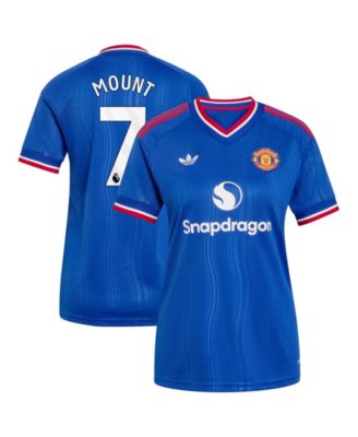 Women's Manchester United Mason Mount Striped Away Replica Jersey