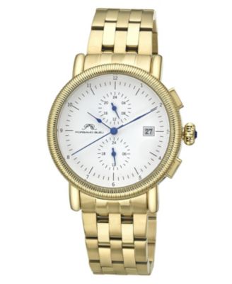 Men's Valor Multifunction Stainless Steel Two Tone Watch 44 mm