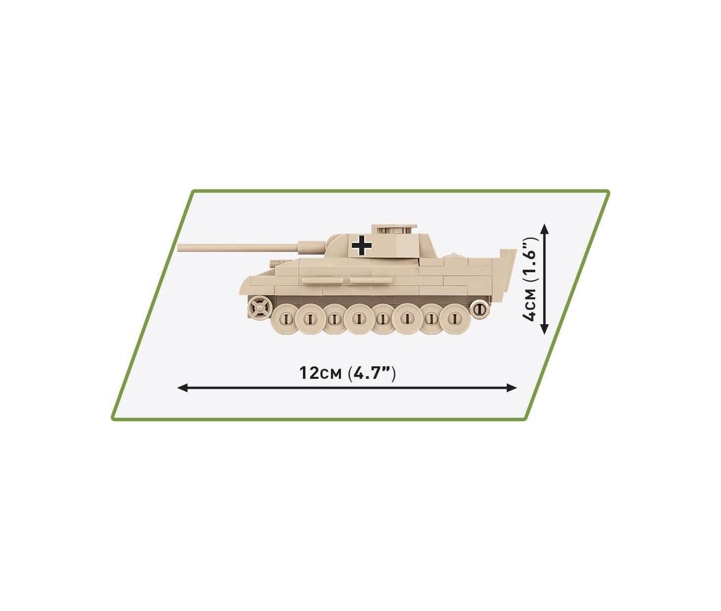Детский конструктор COBI Wwii Panzer V Panther Tank Historical Collection 126-Piece Building Set, Ages 6+ — фото 3