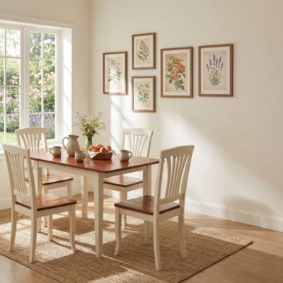 5 Pc Dinette set for 4-Kitchen Table and 4 Dining Chairs
