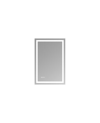 24 x 36 Inch LED Bathroom Mirror Front and Back Lit Stepless Dimmable 3 Colors CRI90 Brightness Memory Shatter Proof Anti Fog IP44 Waterproof