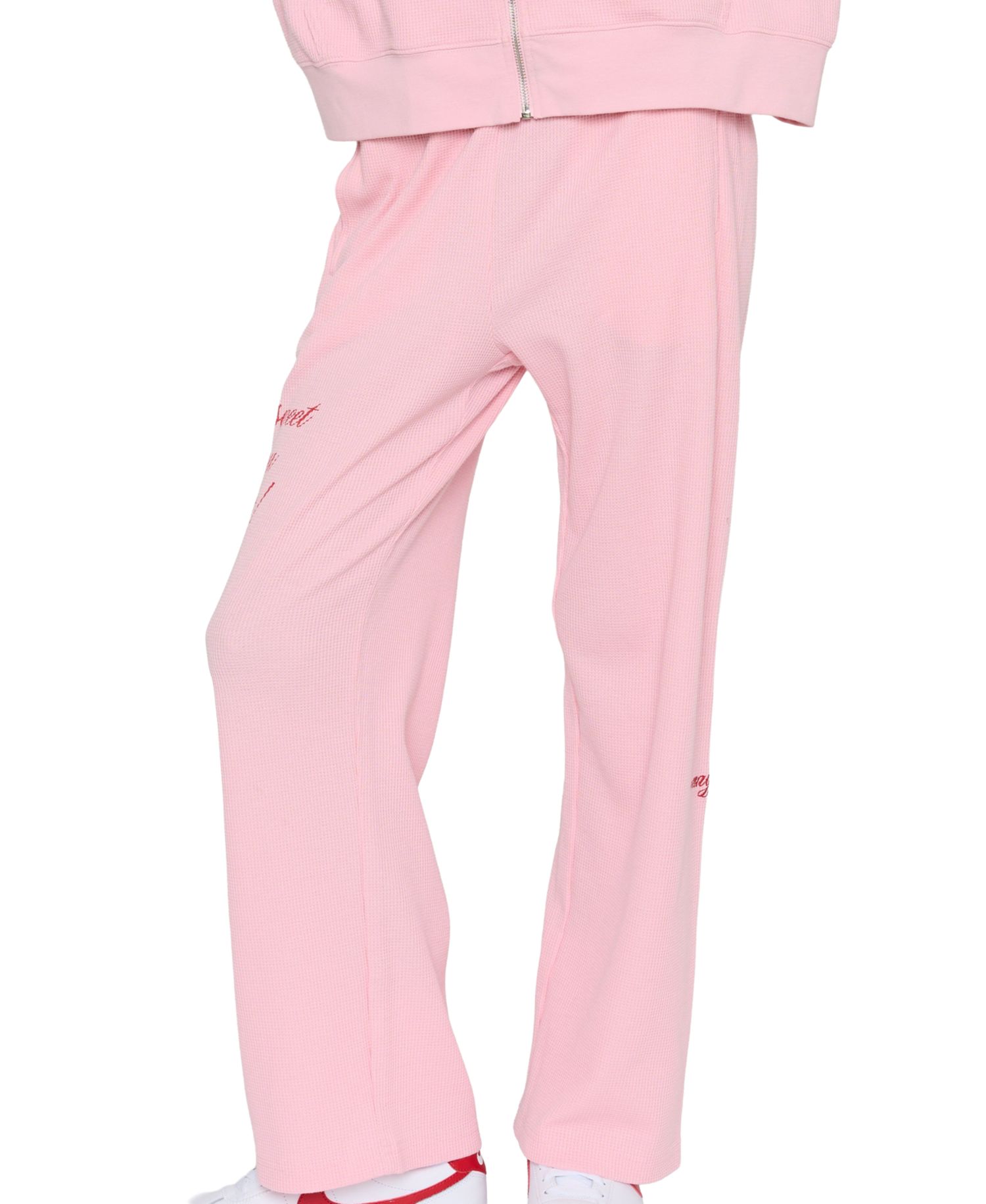 Juniors' Life Is Sweet Pull-On Graphic Wide-Leg Sweatpants