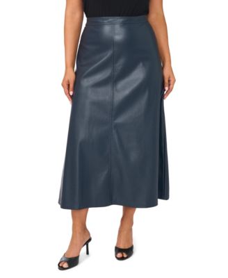 Plus Size High-Waisted Maxi A-Line Skirt