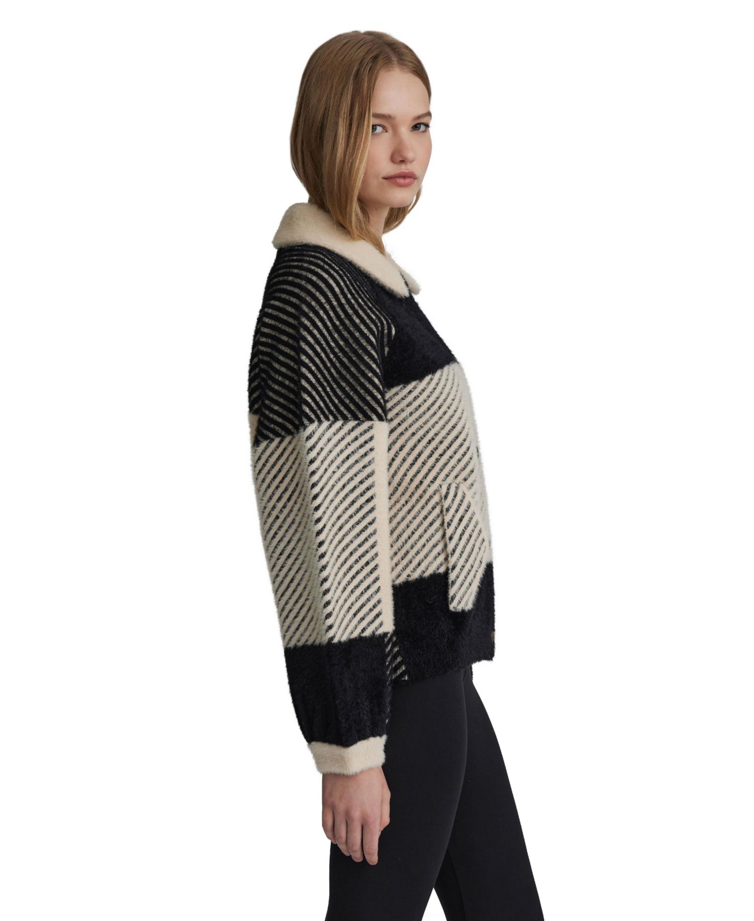 Women's Eyelash Bomber Coatigan