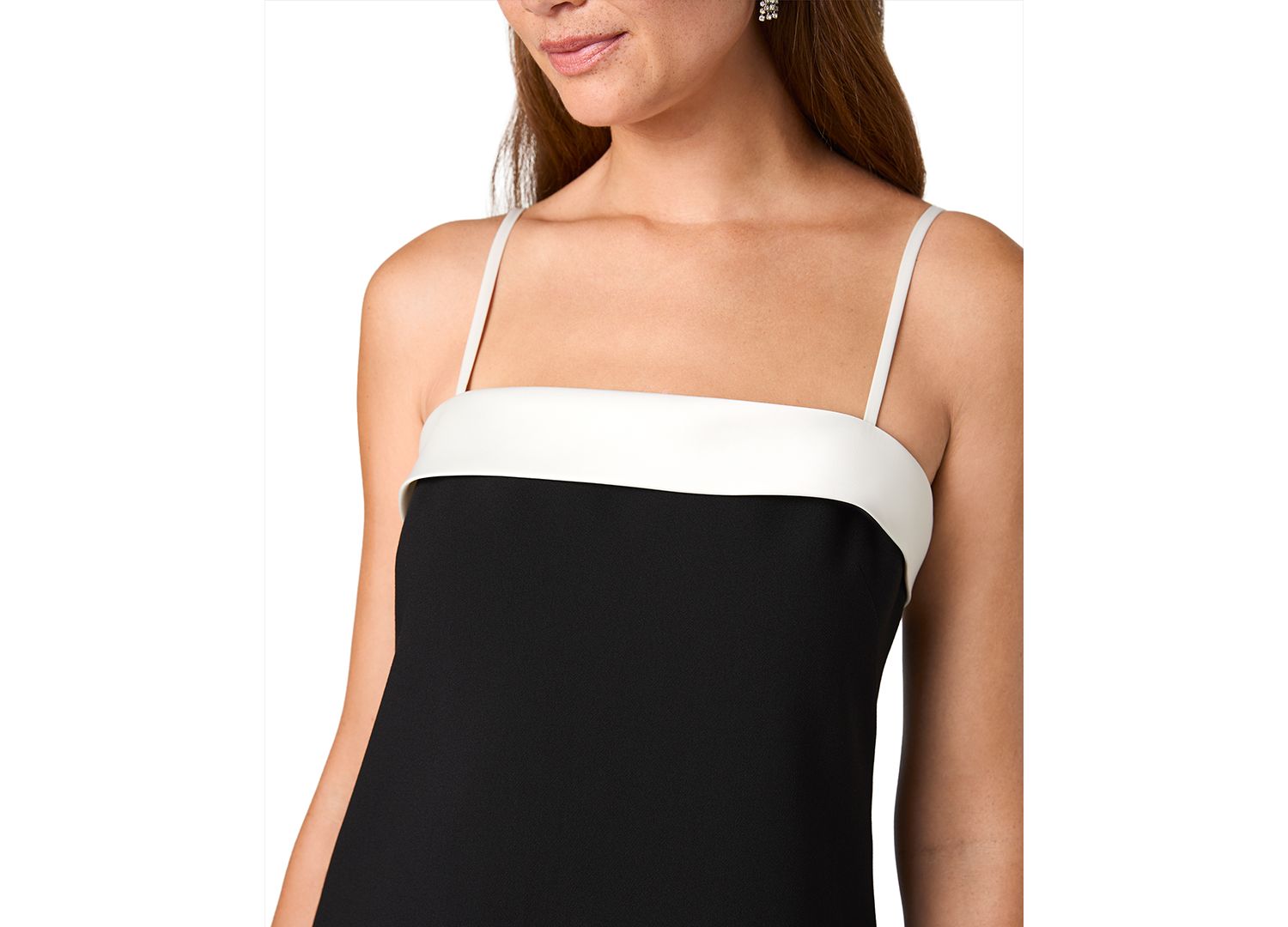 Women's Carey Colorblock Satin Square Neck Slip Dress