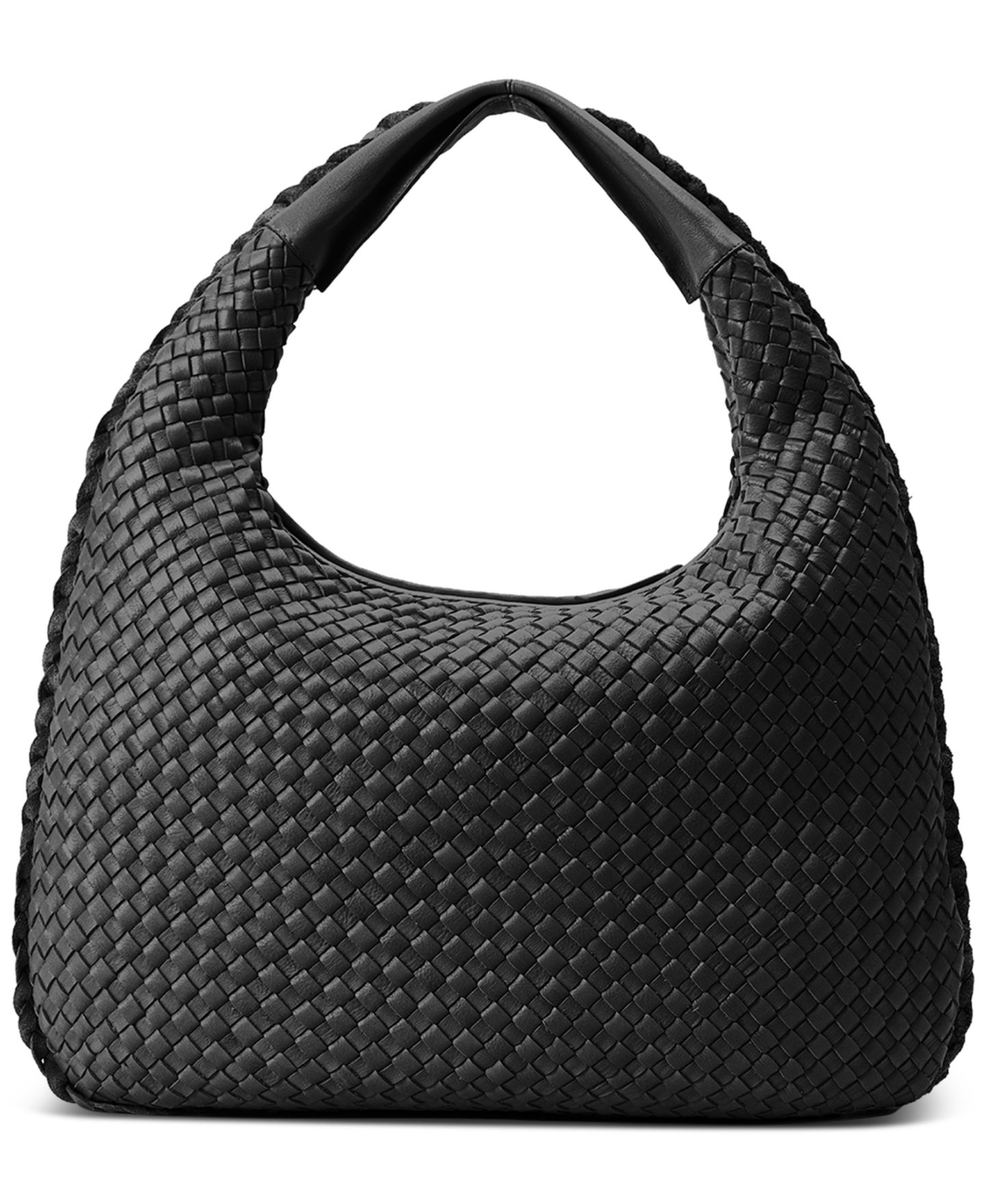 Женская сумка Ecotorie San Angelo Leather Hobo, цвет: Чёрный — фото 2