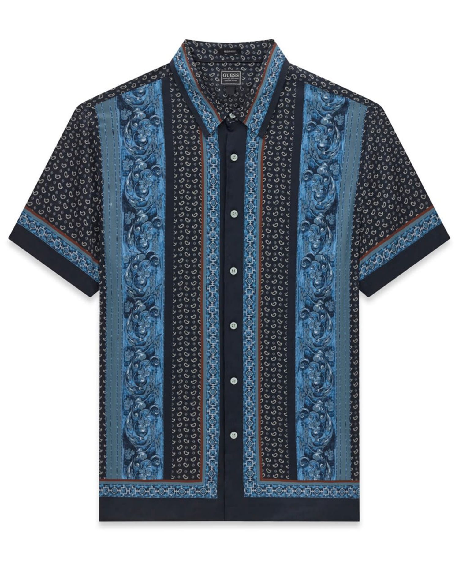 Men's Hugh Paisley Charm Short-Sleeve Classic-Fit Shirt