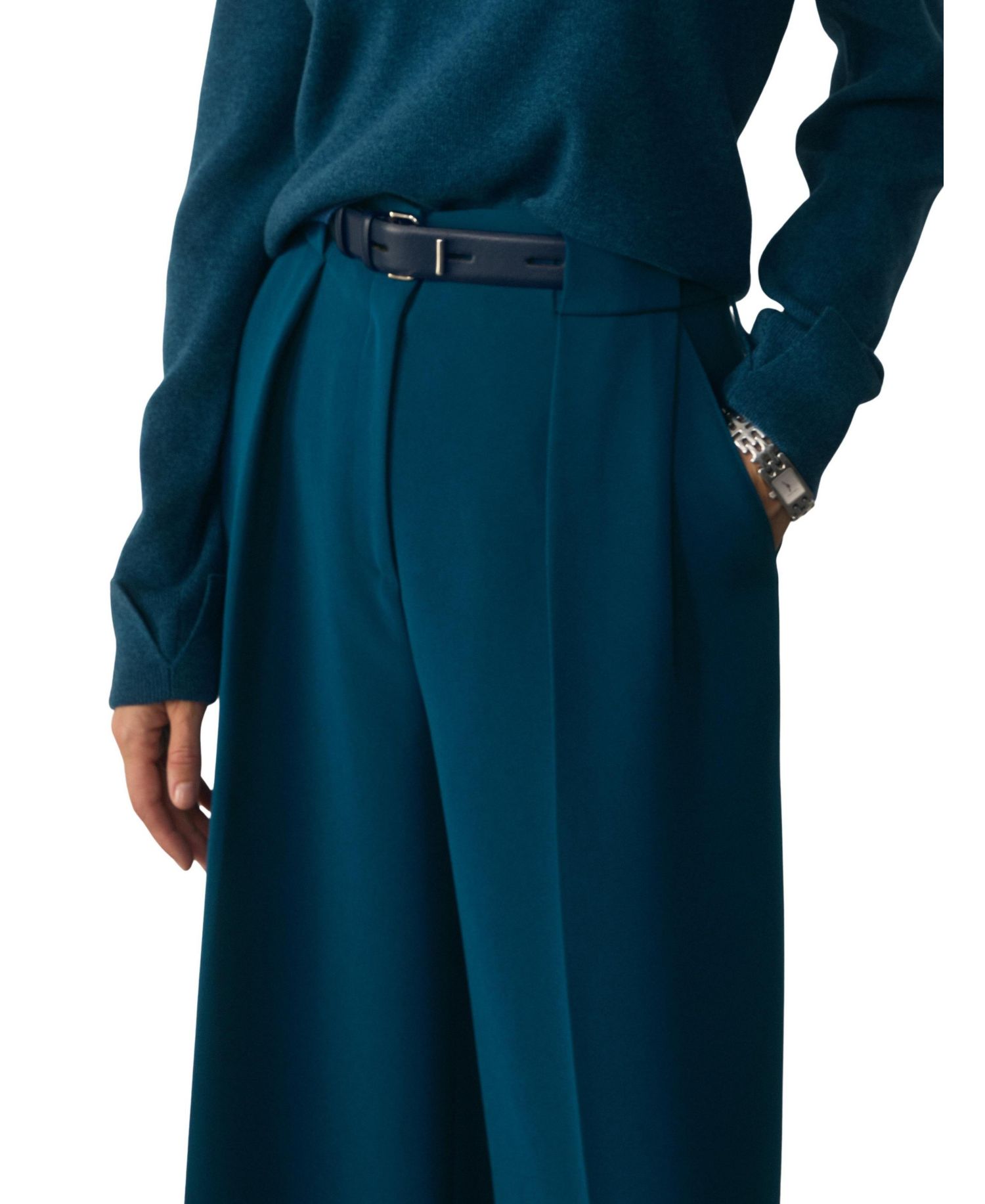 Women's High Rise Palazzo Trousers