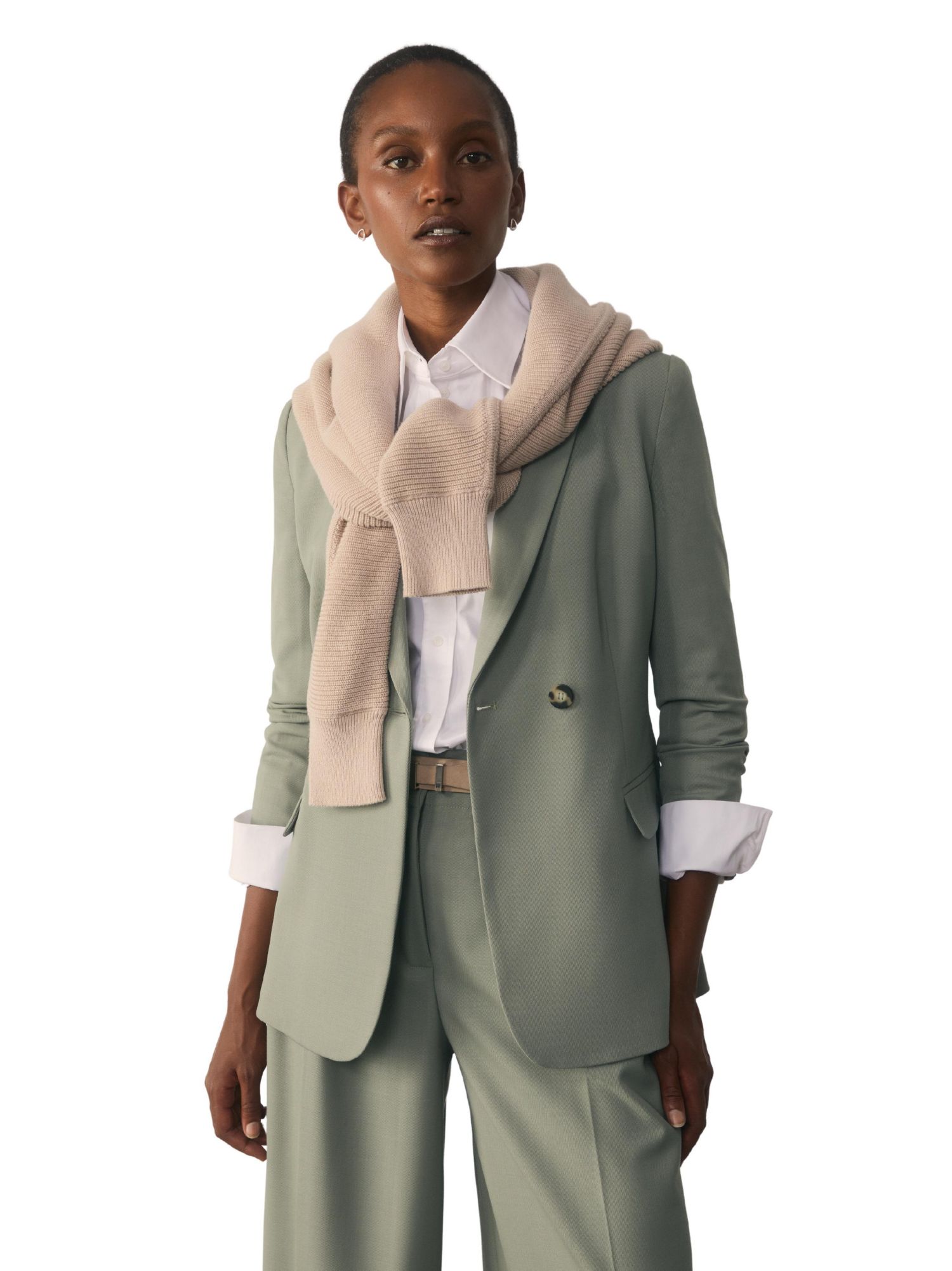 Women's Double-Breasted Stretch Blazer