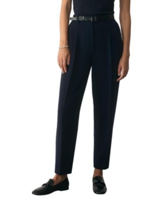Women's Siena High-Waist Pleated Barrel Trousers