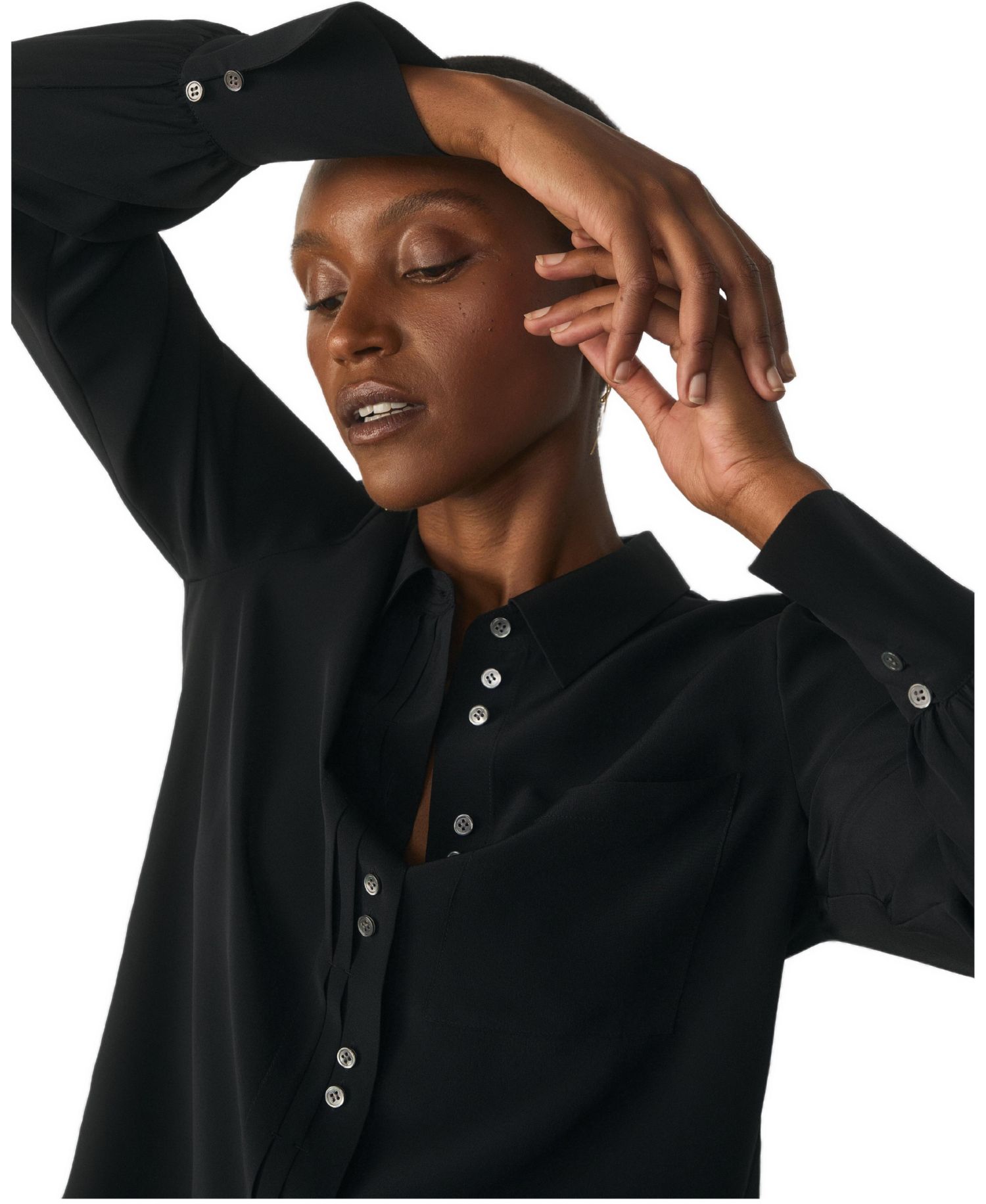 Women's Corso Silk Collared Blouse