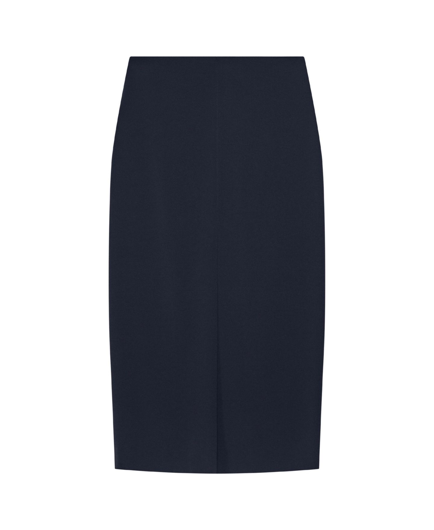Женская юбка The Fold Oliena High-Waisted Pencil Midi, цвет: Тёмно-синий — фото 6