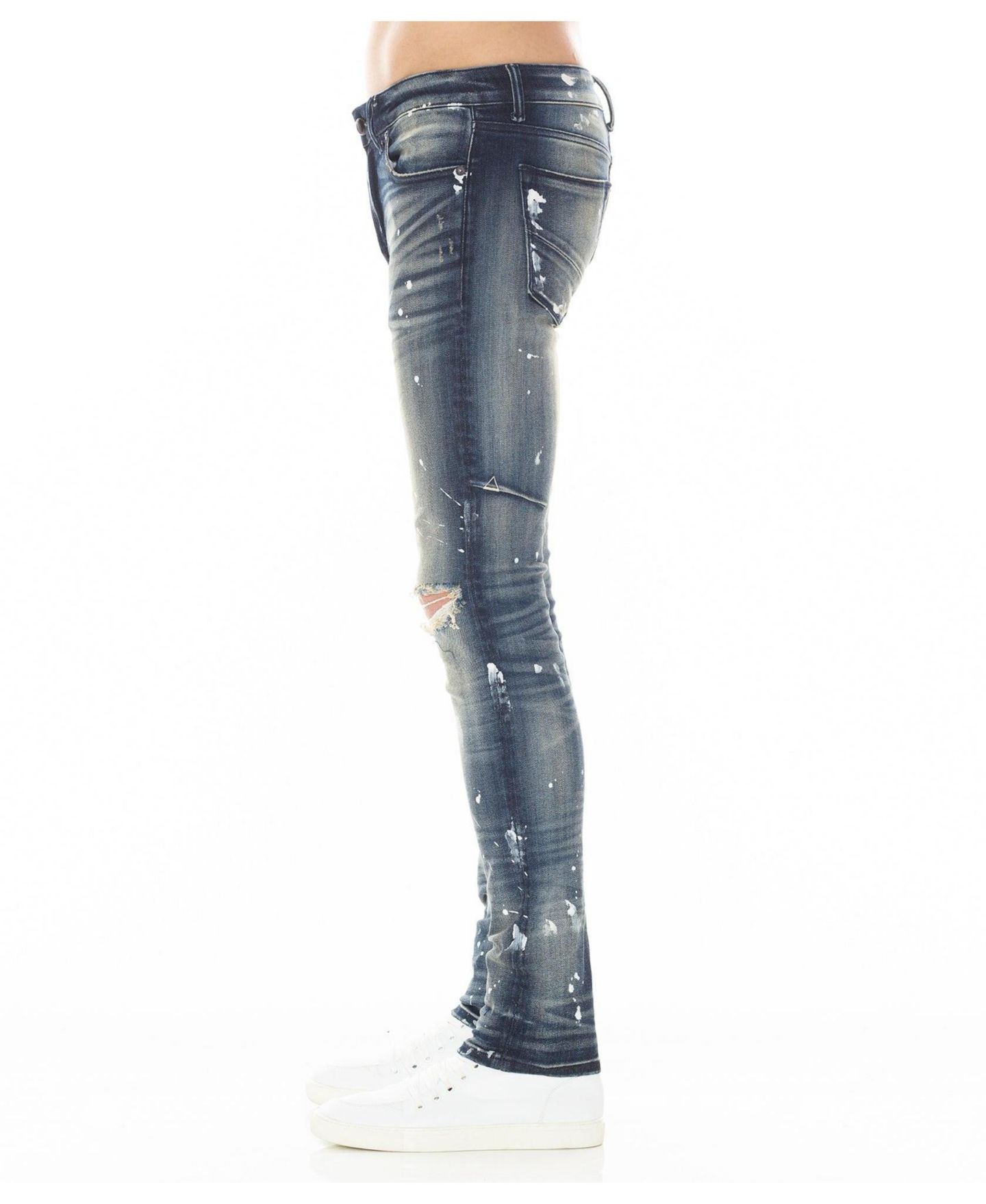 Мужские джинсы Hvman Chosen To Prevail x Cult Strat super skinny fit jean, цвет: Guac — фото 3